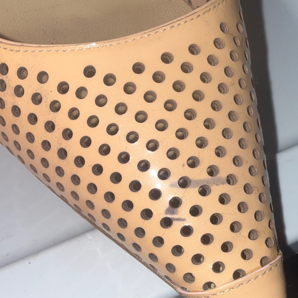 Jimmy Choo Perforated Nude Heels - Picture 13 of 16